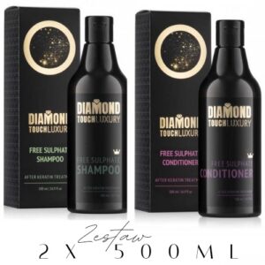 diamond-touch-luxury-szampon-odzywka-zestaw-po-keratynowym-prostowaniu-Zestaw po keratynie diamond
